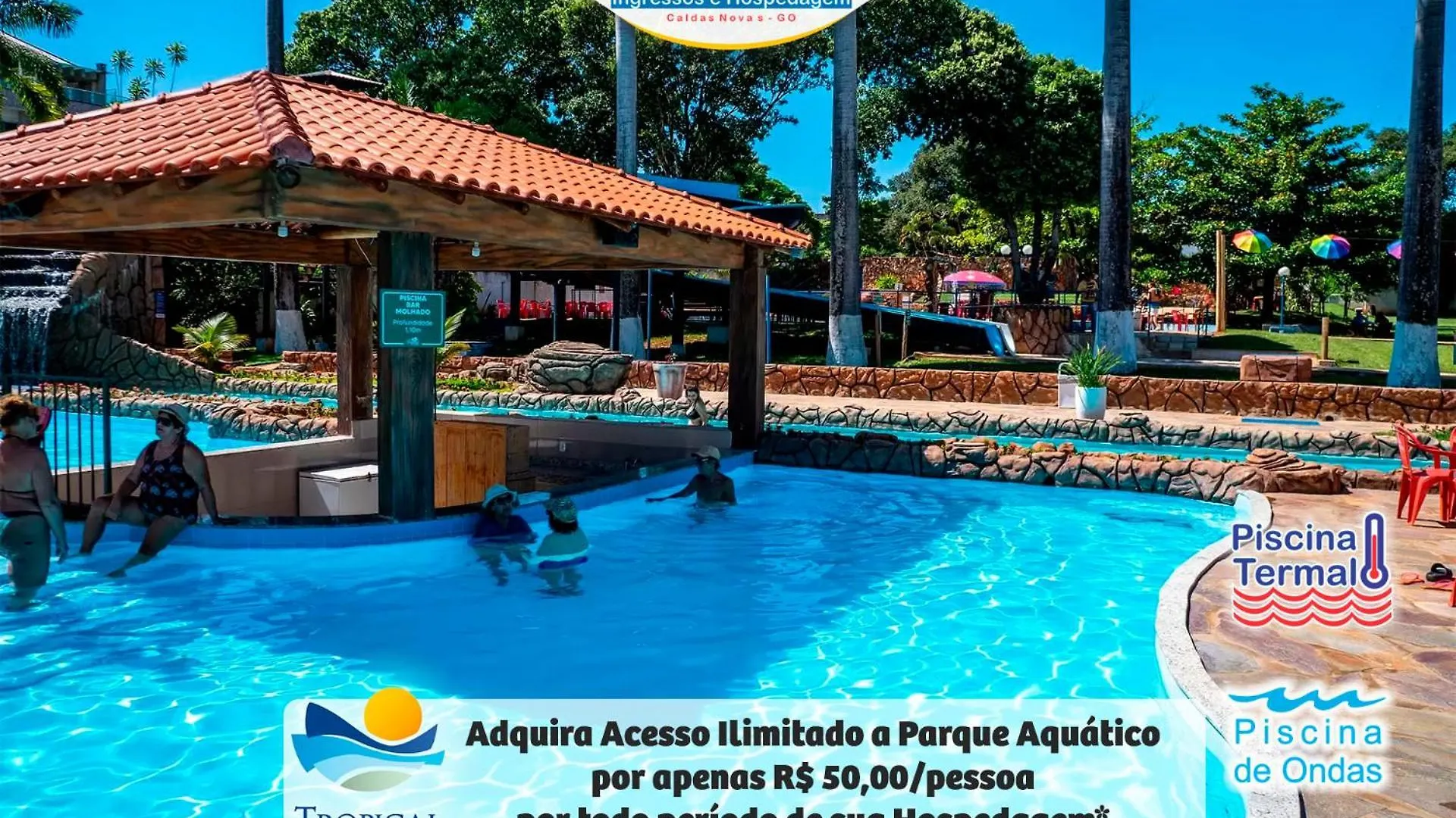 Enseada Nautico: Lakeside Retreat with Optional Breakfast Caldas Novas Apartment